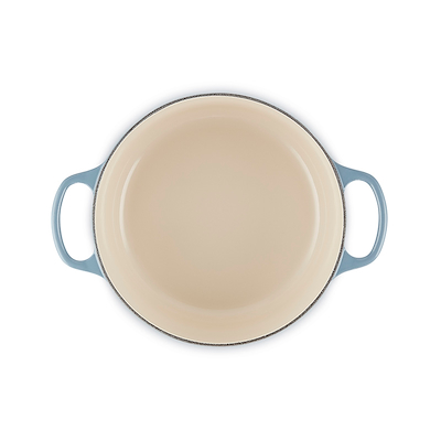 Le Creuset Signature støbejern rund gryde Ø24 cm chambray