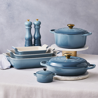 Le Creuset Signature støbejern rund gryde Ø24 cm chambray