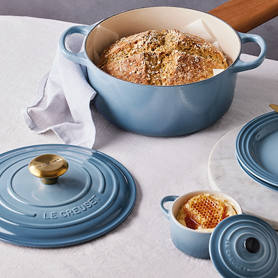 Le Creuset Signature støbejern rund gryde Ø24 cm chambray