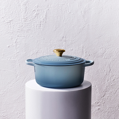 Le Creuset Signature støbejern rund gryde Ø24 cm chambray