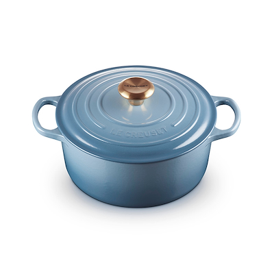 Le Creuset Signature støbejern rund gryde Ø24 cm chambray