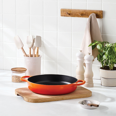 Le Creuset Everyday støbejern pande Ø28 cm volcanic