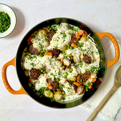 Le Creuset Everyday støbejern pande Ø28 cm volcanic