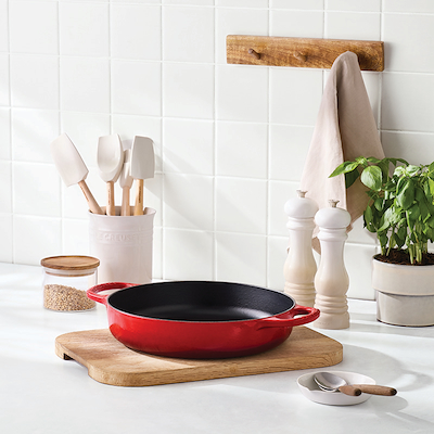 Le Creuset Everyday støbejern pande Ø28 cm cerise