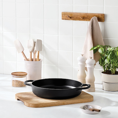 Le Creuset Everyday støbejern pande Ø28 cm matte black