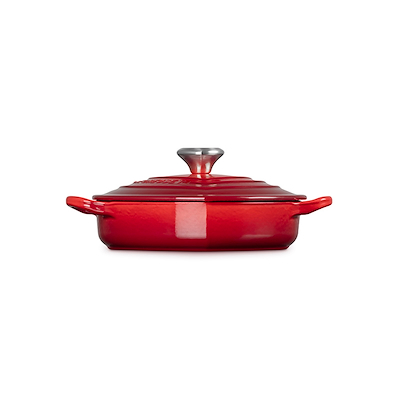 Le Creuset Signature støbejern hjertebuffetgryde med hjerteformet knop Ø 20 cm cerise