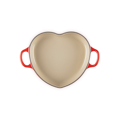 Le Creuset Signature støbejern hjertebuffetgryde med hjerteformet knop Ø 20 cm cerise