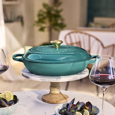 Le Creuset Signature støbejern buffetgryde Ø 30 cm bleu riviera