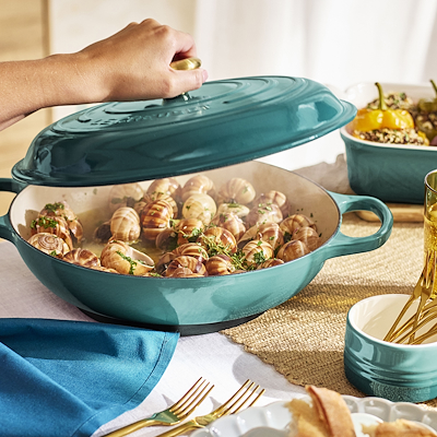Le Creuset Signature støbejern buffetgryde Ø 30 cm bleu riviera