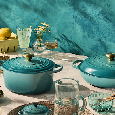 Le Creuset Signature støbejern buffetgryde Ø 30 cm bleu riviera