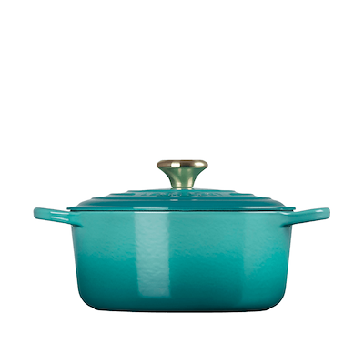 Le Creuset Signature støbejern rund gryde Ø 24 cm bleu riviera