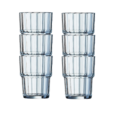 Arcoros stabelbar vandglas 6 stk. 20 cl