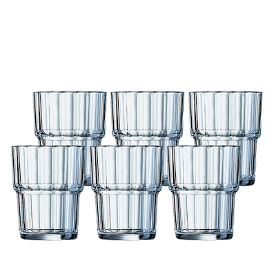 Arcoros stabelbar vandglas 6 stk. 20 cl