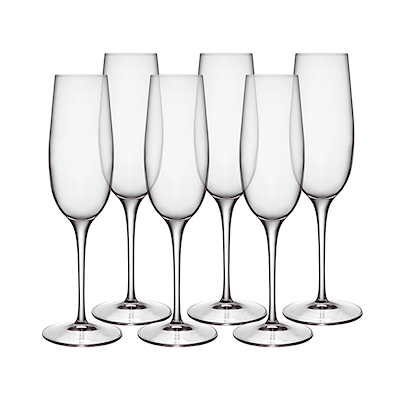 Luigi Bormioli Palace champagneglas 23,5 cl 6 stk.