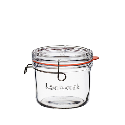 Luigi Bormioli Lock Eat sylteglas med patentlåg Ø12 cm 0,5 L