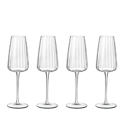 Luigi Bormioli Optica champagneglas glas 21 cl 4 stk.
