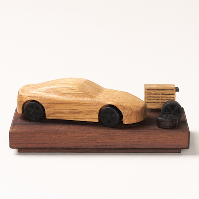 Maya Soele Auto træfigur lys brun H 4,5 cm
