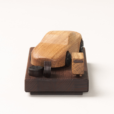Maya Soele Auto træfigur lys brun H 4,5 cm
