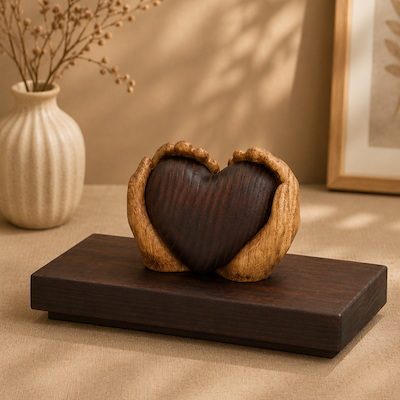 Maya Soele Care træfigur lys brun H 6,9 cm