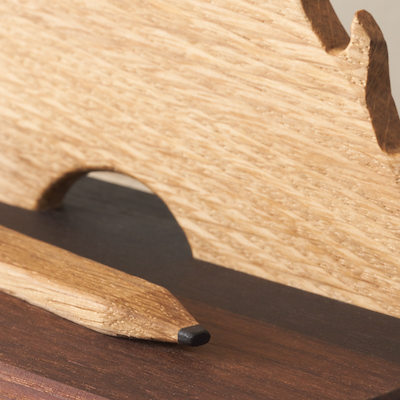 Maya Soele Lumber træfigur lys brun H 9,6 cm