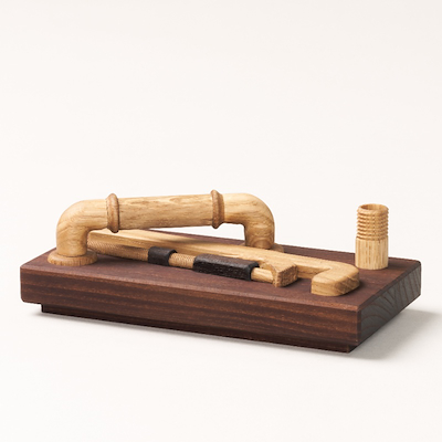 Maya Soele Plumbing træfigur lys brun H 5,9 cm