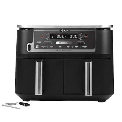 Ninja Foodi AF451 airfryer Max Dual Zone inkl. termometer 9,5 liter