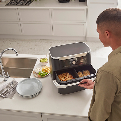 Ninja Foodi AF500EU FlexDrawer airfryer & dehydrator 10,4 liter 2470 watt