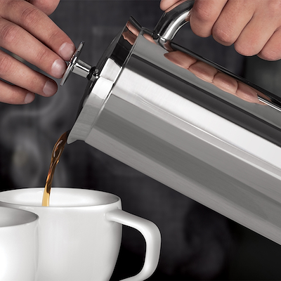 Espro P7 stempelkande blank stål 1 liter