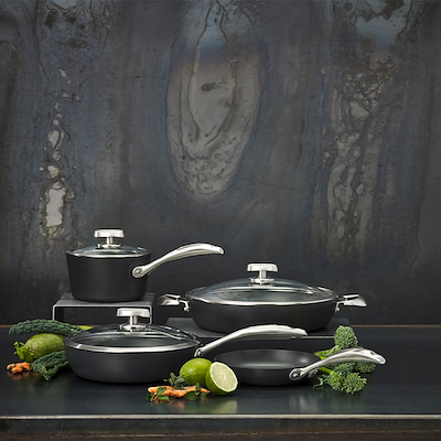 Scanpan Pro IQ chefpande med glaslåg 32 cm