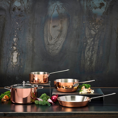 Scanpan Maitre D' stegepande kobber uden belægning 24 cm