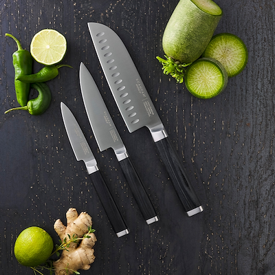 Scanpan Maitre D' urtekniv sort pakkatræ 12,5 cm