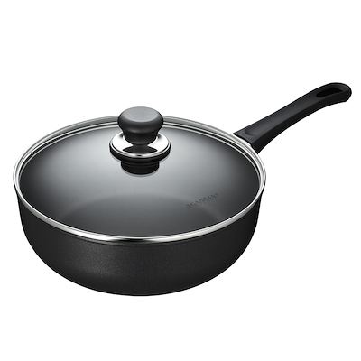 Scanpan Classic sauterpande sort Ø26 cm med låg