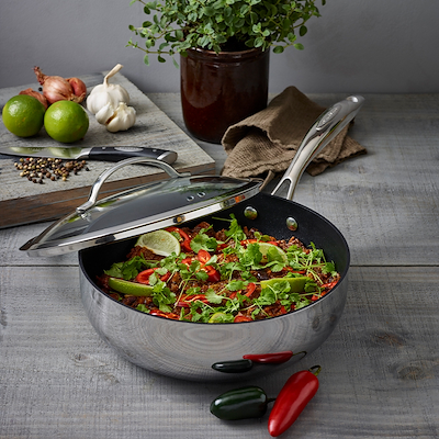 Scanpan HaptIQ sauteuse med låg 3,7 liter