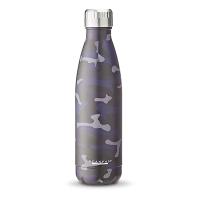 Scanpan drikkeflaske 500 ml blå camouflage