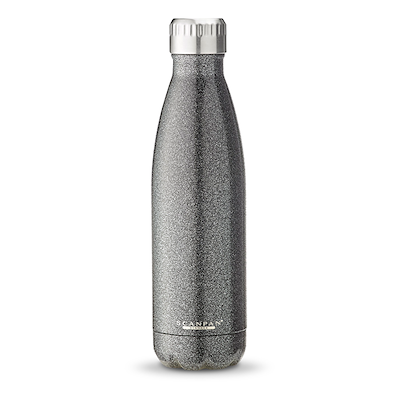 Scanpan drikkeflaske 500 ml sort glitter