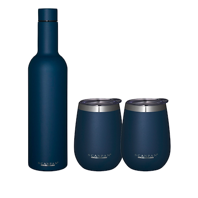 TO-GO by Scanpan Premium Wine Tumbler blå gavesæt