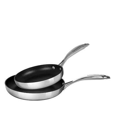 Scanpan HaptIQ stegepande stål sæt Ø 20 & Ø 28 cm 2 stk.