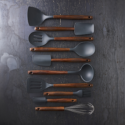 Scanpan wokspatel karboniseret ask 31 cm