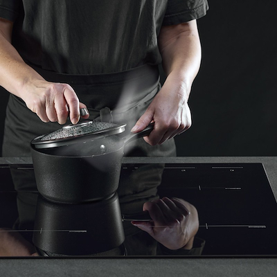 Scanpan Pro SB+ Induction kasserolle med låg sort non-stick 1.8 liter