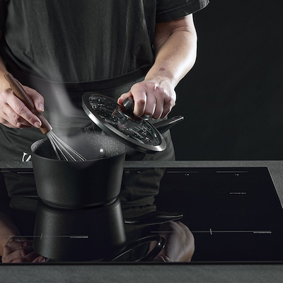 Scanpan Pro SB+ Induction kasserolle med låg sort non-stick 1.8 liter