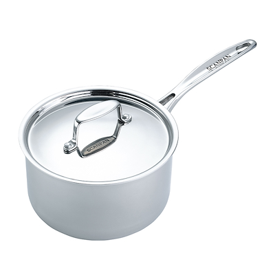 Scanpan Fusion 5 kasserolle stål 1,3 liter med låg Ø14 cm