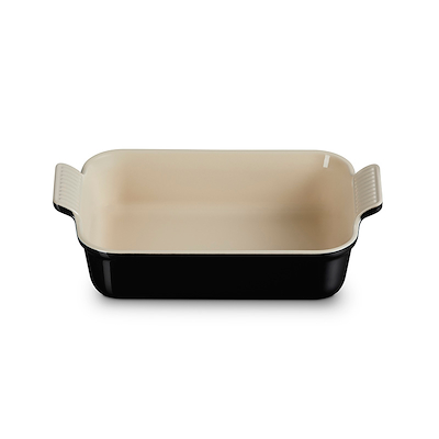 Le Creuset Signature stentøj Heritage rektangulært fad 26cm Black