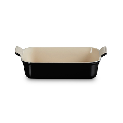 Le Creuset Signature stentøj Heritage rektangulært fad 26cm Black