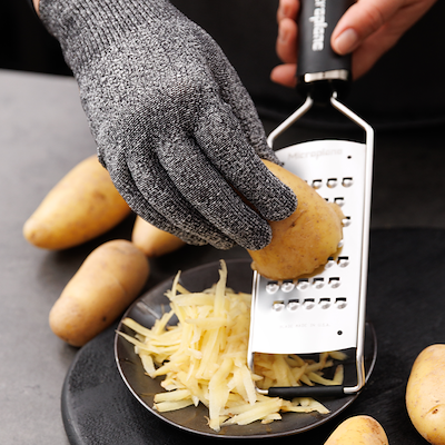 Microplane Cut-Resistant handske grå