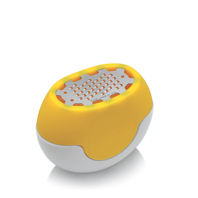 Microplane Flexi citrusrivejern med opsamler gul