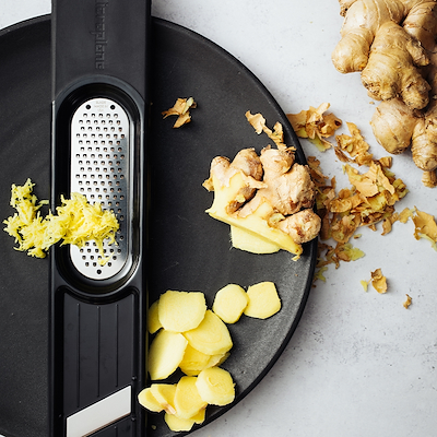 Microplane ingefærriver 3-i-1 sort