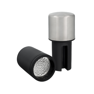 Microplane krydderimølle sort/stål H11,4 cm