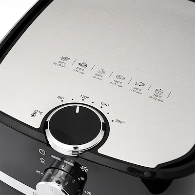 OBH Nordica Easy Fry & Grill Classic 2in1 airfryer black 4,2 liter