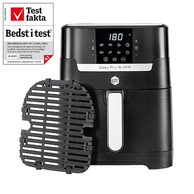 OBH Nordica Easy Fry & Grill Precision airfryer 2in1 black digital