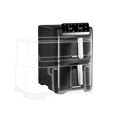 OBH Nordica Easy Fry Crispy Stack airfryer sort 10 liter
